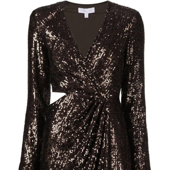 (103) ❤️ BNWT Jonathan Simkhai Conrad hammered sequin blazer mini dress - Picture 4 of 11